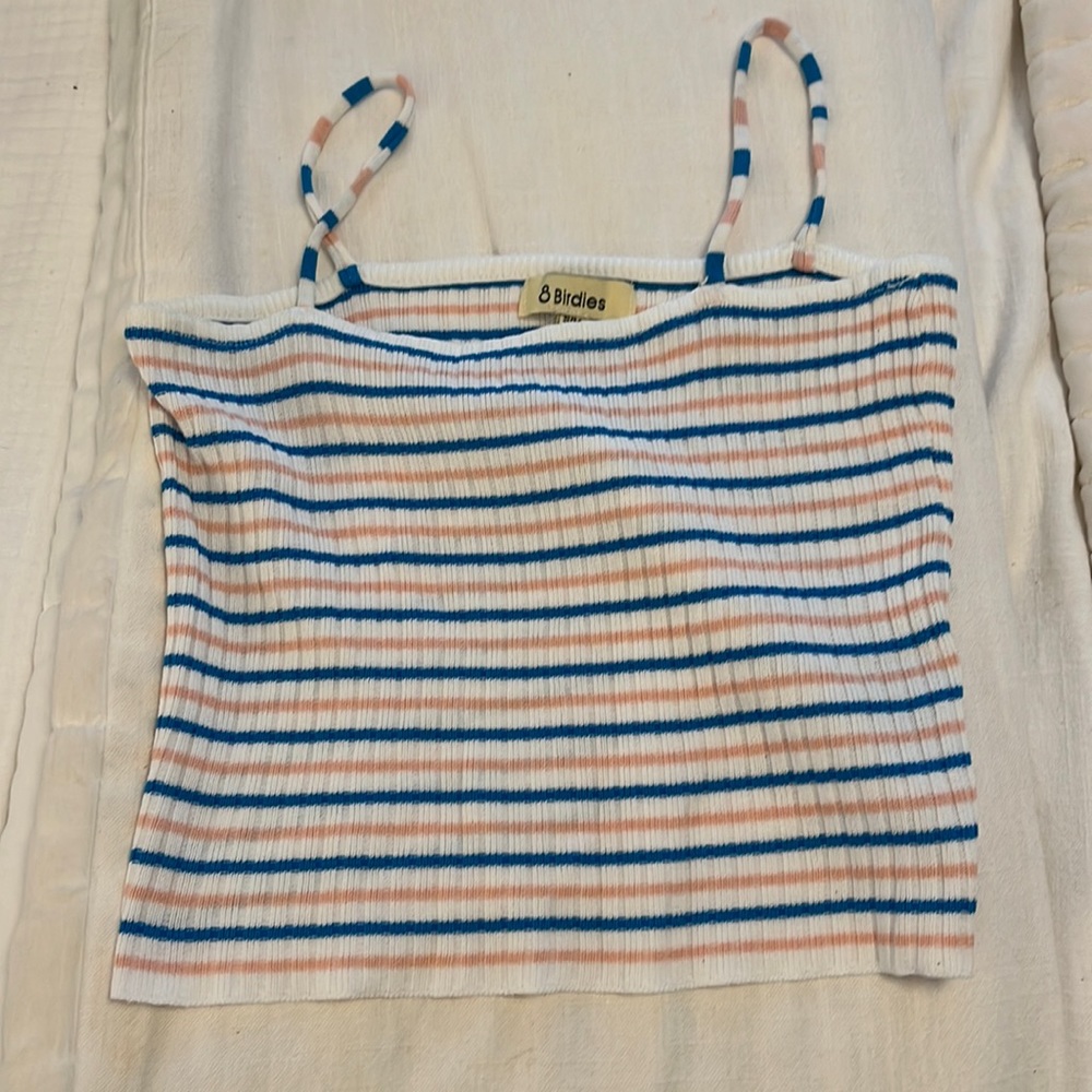 Verge Girl knit striped tank top